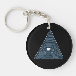 Chaveiro Illuminati Todos Vendo Símbolo Da Pirâmide Ocular
