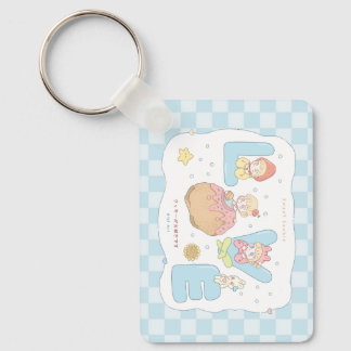 Chaveiro Ilustração Alfabeto Pastel Kawaii AMOR 💕🍓🐰