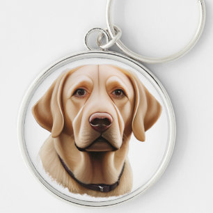 Chaveiro Ilustração Clássica do Labrador Retriever