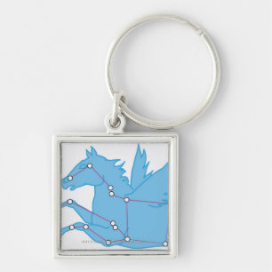 Chaveiro Ilustração da constelação de Pegasus