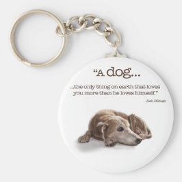 Chaveiro Ilustração de Cachorro Sonhador de Dias