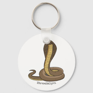 Chaveiro Ilustração de cobra da cobra castanha