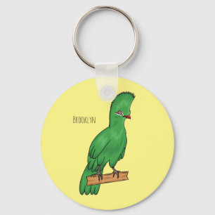 Chaveiro Ilustração de desenho animado de pássaros guineens