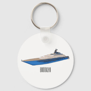 Chaveiro Ilustração de desenho em Yacht