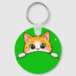 Chaveiro Ilustração de Gato Fofo