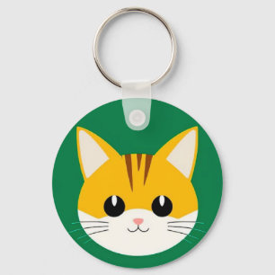 Chaveiro Ilustração de Gato Fofo