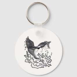 Chaveiro Ilustração de Kingfisher ao teclar do botão