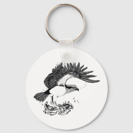 Chaveiro Ilustração de Osprey no teclado do botão