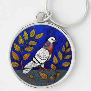 Chaveiro Ilustração de pombo
