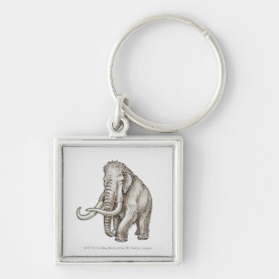 Chaveiro Ilustração de um mammoth