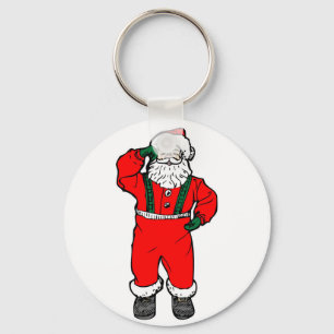 Chaveiro Ilustração do Cartoon Santa Claus