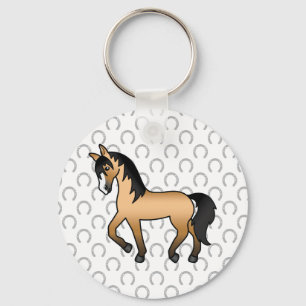 Chaveiro Ilustração do desenho animado de cavalos de Trote
