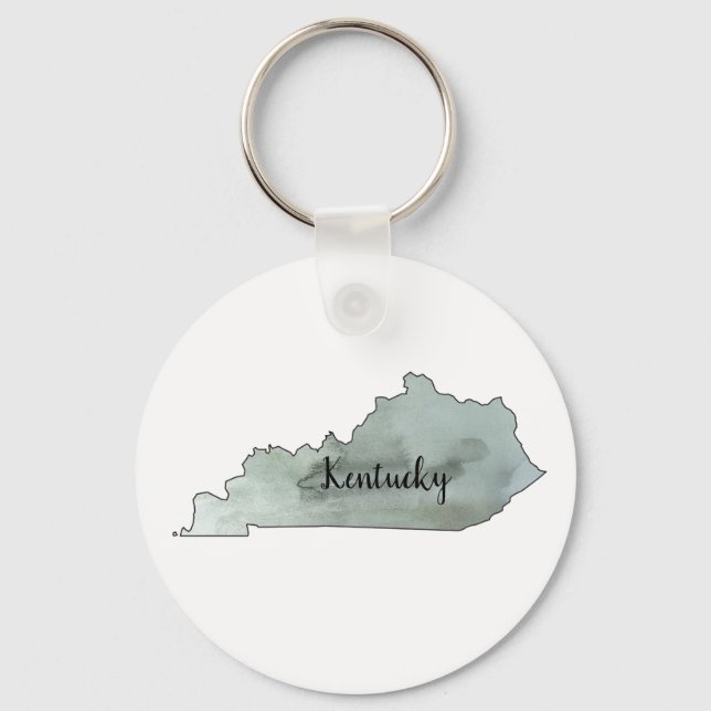 Chaveiro Ilustração do Estado do Kentucky (Frente)