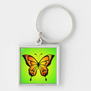 Chaveiro Ilustração do Inseto Amarelo-Butterfly-20285 T-S