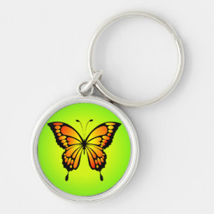 Chaveiro Ilustração do Inseto Amarelo-Butterfly-20285 T-S