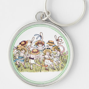 Chaveiro Ilustração do Livro de Vintage Kate Greenaway