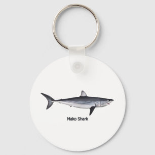 Chaveiro Ilustração do tubarão de Mako de Shortfin