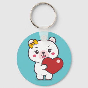 Chaveiro Ilustração do Urso de Teddy