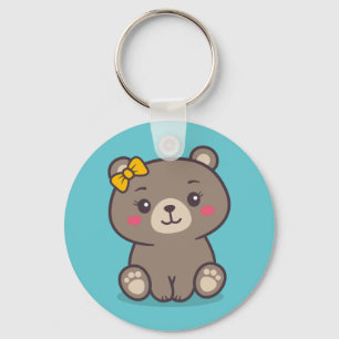 Chaveiro Ilustração do Urso de Teddy