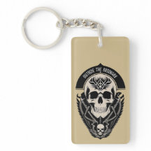 Ilustração Intricada de Caveira Gótica