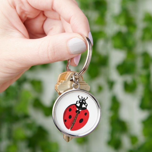 Chaveiro Ilustração Lady Bug (Mão)