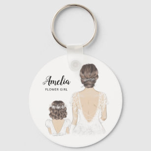 Chaveiro Ilustração será meu anel-chave da florista?