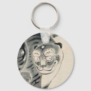 Chaveiro Ilustração Tiger de Ito Jakuchu