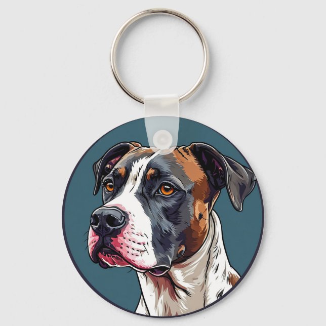 Chaveiro Ilustração Vetorial de Cachorro (Frente)