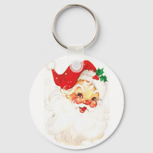Chaveiro Ilustração Vintage Santa Claus
