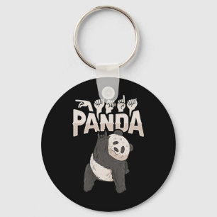 Chaveiro ILY Panda ASL Gesto de Mão surdo surdo perda de au