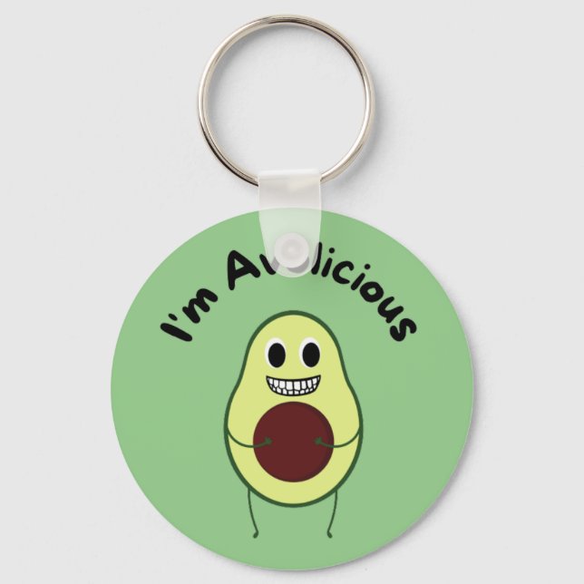 Chaveiro I'm Avolicious - Funny Fruit Pun      (Frente)