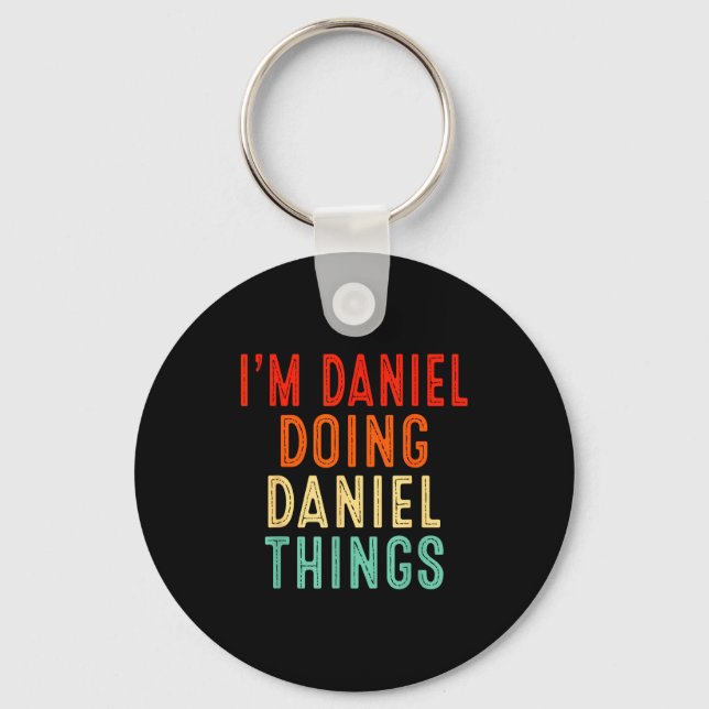 Chaveiro I'm Daniel Doing Daniel Things Funny Christmas Ide (Frente)