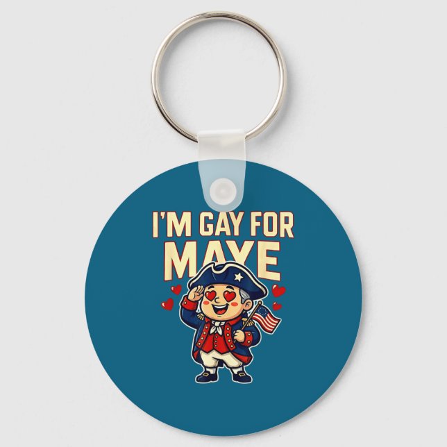 Chaveiro I'm Gay For Maye Funny Hearts  (Frente)