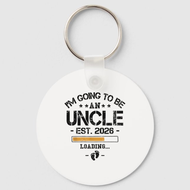 Chaveiro I'm Going To Be An Uncle 2026 - New Baby Announcem (Frente)