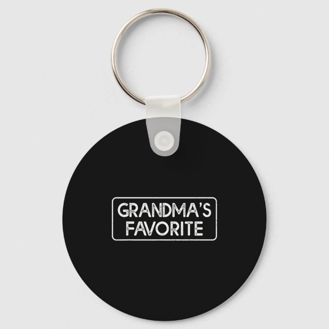 Chaveiro I'm Grandma's Favorite Funny Grandson Granddaughte (Frente)