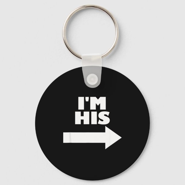 Chaveiro I'm His Arrow Inting Right Matching Couple I'm His (Frente)