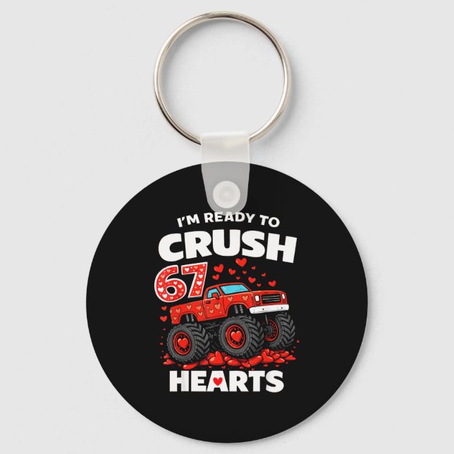 Chaveiro I'm Ready To Crush 67 Hearts Truck Valentines Day  (Frente)