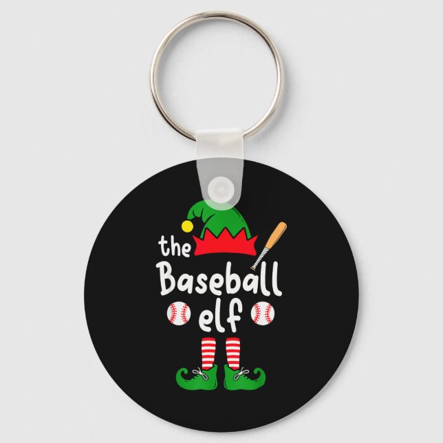 Chaveiro I'm The Baseball Elf Christmas Family Matching Paj (Frente)