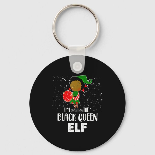 Chaveiro I'm The Black Queen Elf African American Girls Kid (Frente)
