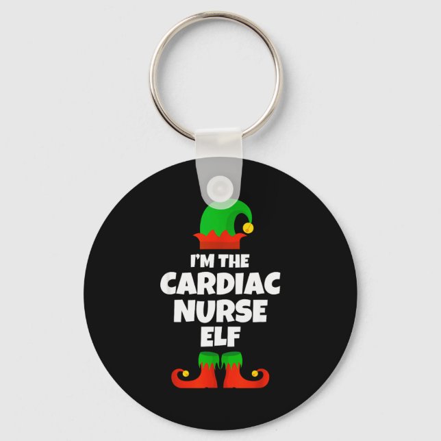 Chaveiro I'm The Cardiac Nurse Elf Family Pajama Christmas  (Frente)