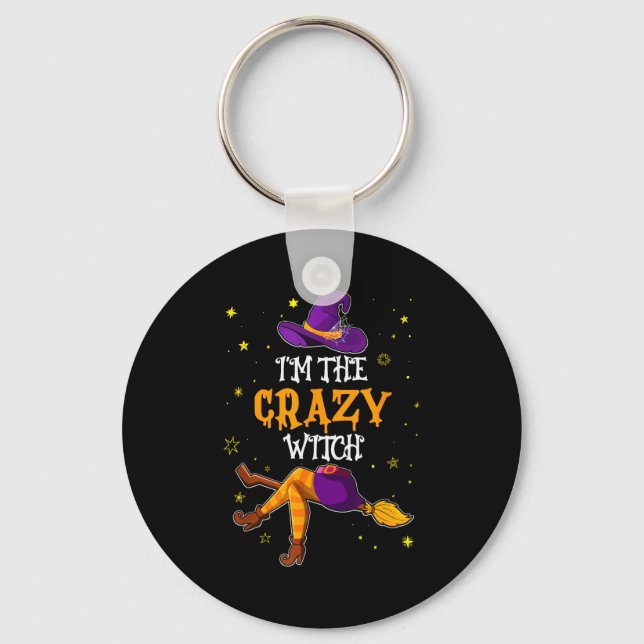 Chaveiro I'm The Crazy Witch Funny Halloween Matching Group (Frente)