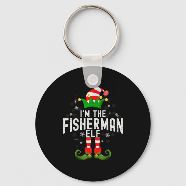 Chaveiro I'm The Fisherman Elf Christmas Family Pjs Costume (Frente)