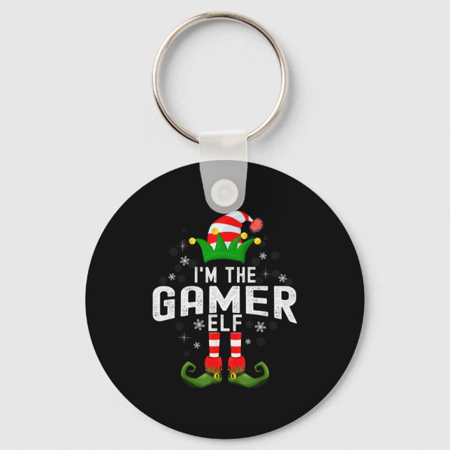 Chaveiro I'm The Gamer Elf Christmas Family Pjs Costume  (Frente)
