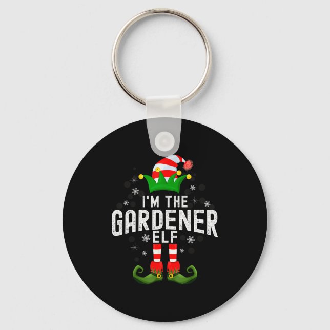 Chaveiro I'm The Gardener Elf Christmas Family Pjs Costume  (Frente)