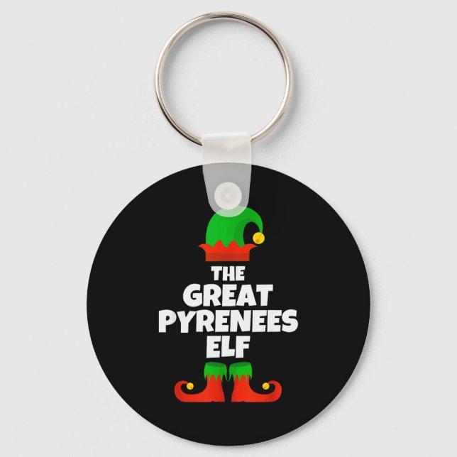 Chaveiro I'm The Great Pyrenees Elf Family Pajama Christmas (Frente)