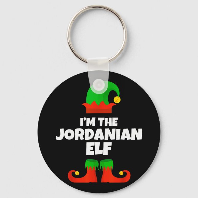 Chaveiro I'm The Jordanian Elf Family Pajama Christmas Funn (Frente)