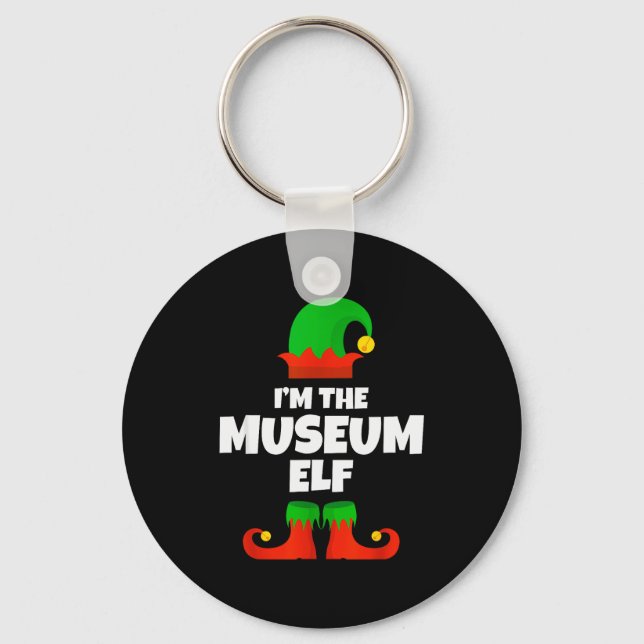 Chaveiro I'm The Museum Elf Family Pajama Christmas Funny  (Frente)