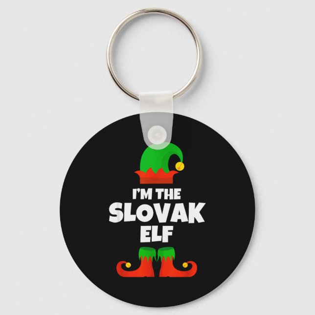 Chaveiro I'm The Slovak Elf Family Pajama Christmas Funny S (Frente)