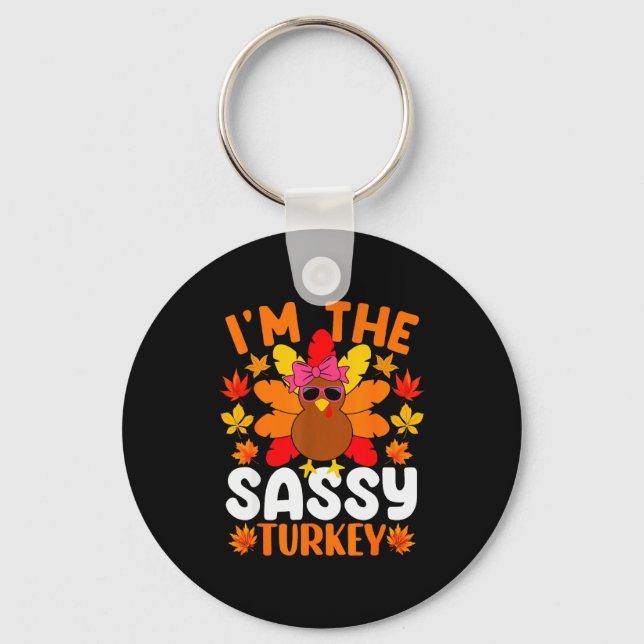 Chaveiro I'm The Sy Turkey Shirt Funny Turkey Thanksgiving  (Frente)