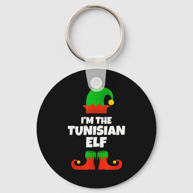 Chaveiro I'm The Tunisian Elf Family Pajama Christmas Funny (Frente)